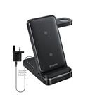 Magic-Pro ProMini W3FD 3 in 1 Dual Mode Wireless Charger with power adaptor Authorized Goods Black