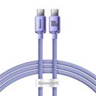Baseus Crystal Shine Series Fast Charging Data Cable Type-C to Type-C 100W 1.2m  Purple
