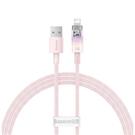 Baseus Explorer Series Fast Charging Cable with Smart Temperature Control USB to iP 2.4A 1m  Pink