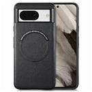 For  Google Pixel 8 Luxury Shockproof Magnetic Charging Leather Case Black