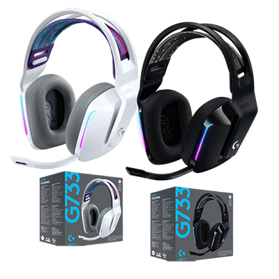 Logitech G733 Wireless Gaming Headset With Charging Stand Logitech