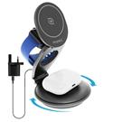 Magic-Pro ProMini MagW3R Magnetic 3 in 1 360° Foldable Wireless Charger with power adaptor  Authorized Goods Black