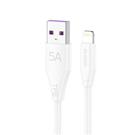 Dudao L2L Fast Charging Date Cable USB to Lightning 5A 30W 1M   White