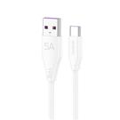Dudao L2T Fast Charging Date Cable USB to Type-C 5A 100W 1M   White