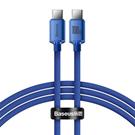 Baseus Crystal Shine Series Fast Charging Data Cable Type-C to Type-C 100W 1.2m  Blue