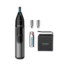 Philips Nose trimmer series 3000 Nose, ear and eyebrow trimmer NT3650/16 Black Silver